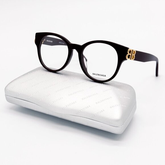 NEW BALENCIAGA EYEGLASSES BB0173O 003 ROUND VIOLET WOMEN EYEWEAR BALENCIAGA - Picture 2 of 10